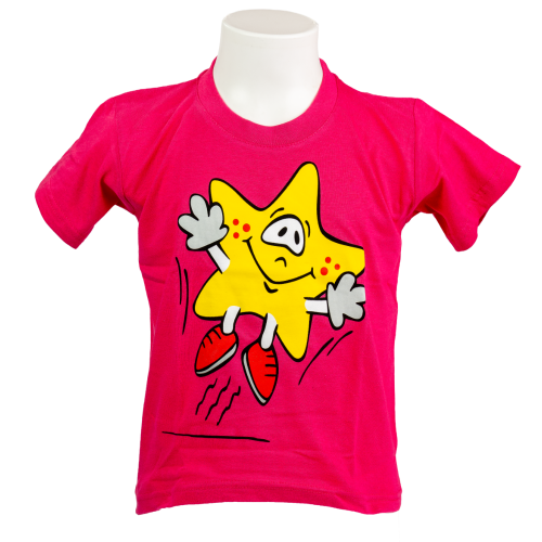 STAR.T-Shirt Pink