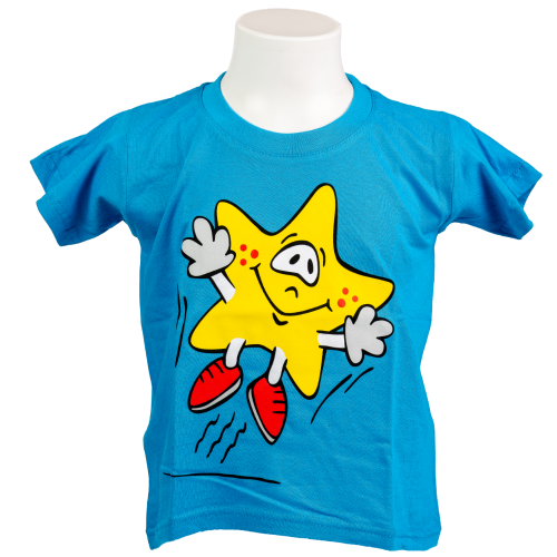 STAR.T-Shirt Blau