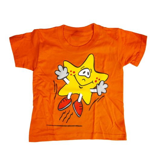 STAR.T-Shirt Orange